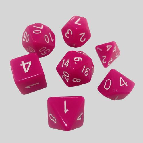 Acrylic Resin Dice Set - Custom RPG Polyhedral Dice