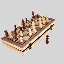 High Quality Portable Chess Set - Classic Wooden Game