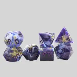 Custom DND Resin Dice - Sharp Edge Swirl