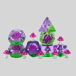 Yushun 16mm Resin DND Dice Set - 7 Polyhedral Dice