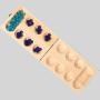 Wooden Mancala Board Game Set - Larger Size, Travel Box for Kids & Adults