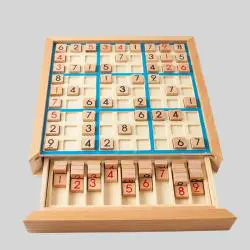 Wooden Digital Sudoku Puzzle Board Game - Educational Toy