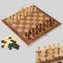 Custom Magnetic Wooden Chess Set Folding Board Game