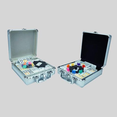 Custom Mexican Train Dominoes - Aluminum Case OEM