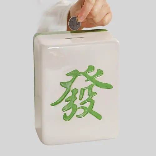 Ceramic Mahjong Piggy Bank - Wholesale, Gift for Decoration Ceramic Mahjong Piggy Bank - Wholesale, Gift for Decoration