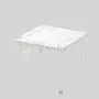 BenBest White Folding Plastic Dining Table - 90x90cm BenBest White Folding Plastic Dining Table - 90x90cm