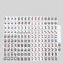 Western Mahjong Set - 166pcs Melamine Tiles with Acrylic Base
