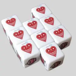 Custom Acrylic Polyhedral D6 Dice - Yongchuang Brand