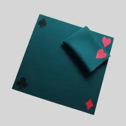 Natural Rubber Poker Mat - 4 Player Mahjong Table Mat