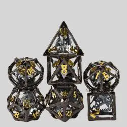 Udixi Polyhedral Dice Set - Custom Logo D&D RPG Metal Dice