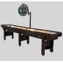 12ft Wooden Shuffleboard Table w/ Electronic Scorer