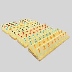 Israeli Mahjong Set - 106pcs Melamine Tiles with Wooden Base