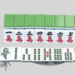 Customized Mahjong Set - Hand Rubbed Agate Tiles