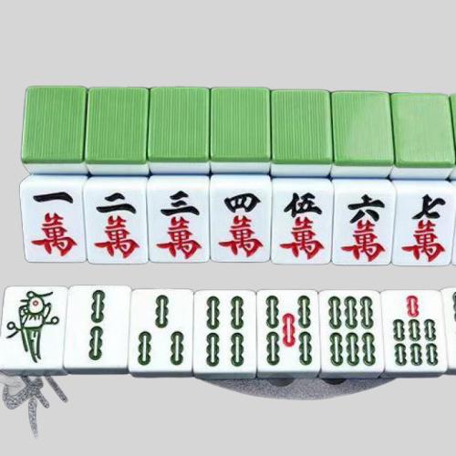 Customized Mahjong Set - Hand Rubbed Agate Tiles