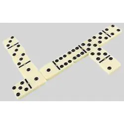 Educational Leather Dominoes Set - 28 Tiles for Kids
