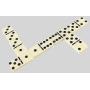 Educational Leather Dominoes Set - 28 Tiles for Kids