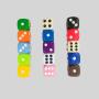 Acrylic 16mm D&D Dice - Bulk Wholesale Stock