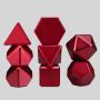 Custom RPG D&D Dice Set - Metal, Titanium, Brass, Logo