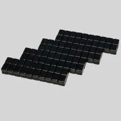 High-End Black Melamine Mahjong Tiles Kit