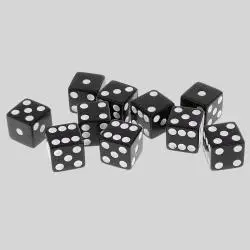 Acrylic Casino Dice Set - D6 Resin Dice D&D Gambling