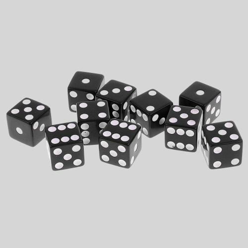 Acrylic Casino Dice Set - D6 Resin Dice D&D Gambling