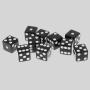 Acrylic Casino Dice Set - D6 Resin Dice D&D Gambling
