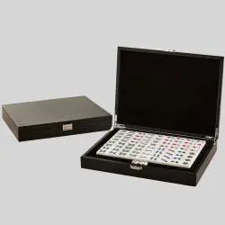 Custom Chinese American Mahjong Set - 166 Pcs with Leather Box