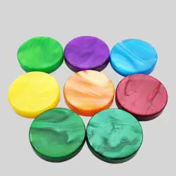 Personalized Acrylic Resin Game Chips - Backgammon, Chess, Checker Tokens