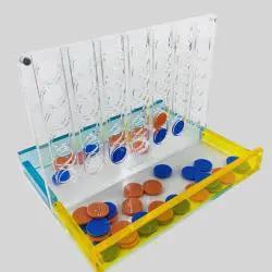 Acrylic Connect 4 Game - Winsport Desktop Chess Board