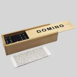 Custom Wooden Domino Set - Double 6, Kids Game, Wholesale