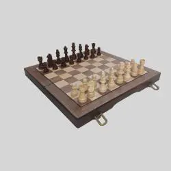 2 in 1 Magnetic Chess & Checkers Board Gift Box
