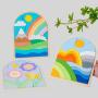 Rainbow Wooden Puzzle Board Game for Kids - Montessori Toys