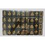 AOTOMO Custom Black Mahjong Tiles - L33mm Set