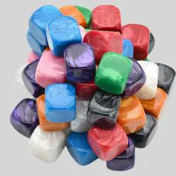 16mm Acrylic Jade Cubes - DIY Pearl Colors