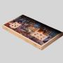 AJUNION 1000 Piece Folding Wooden Jigsaw Puzzle Board