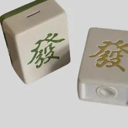 Ceramic Mahjong Piggy Bank - Wholesale, Gift for Decoration