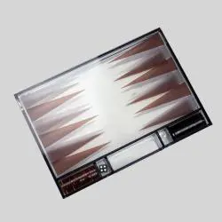 Luxury Folding Acrylic Backgammon Set - Travel Game