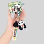 Panda Keychain, Sparrow, Light, Plastic, Custom Logo