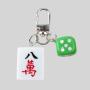 Mahjong Dice Keychain - Resin Amulet Luck Charm