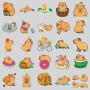 100 Pcs Capybara Stickers - Custom UV Printed Vinyl Decals