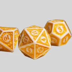 Acrylic Polyhedral Dice Set - DND RPG 7pcs Wholesale