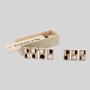 Custom Colored Wooden Domino Set - 28 Pcs with Box