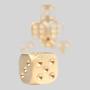 Custom Metal Dice Set - Brass Gold Silver Polyhedral D&D Gift Box