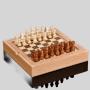 Wooden 5 in 1 Chess Board - Portable Travel Game Set