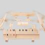 Child Intelligence Game - Wooden Racks Number Tiles Math Board Game