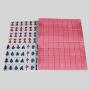 Mahjong Tiles Set - 30mm Melamine Pink Blue