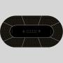 Customizable Poker Mat - 10 Player Texas Casino Table