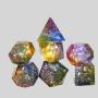 7PCS Dichroic Glass Dice - Nian RPG DND Games