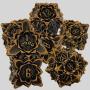 Lotus Metal D&D Dice Set - 40mm Polyhedral TRPG Dice