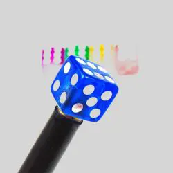 Dice Shape Tire Valve Caps - Universal ABS Dust Covers